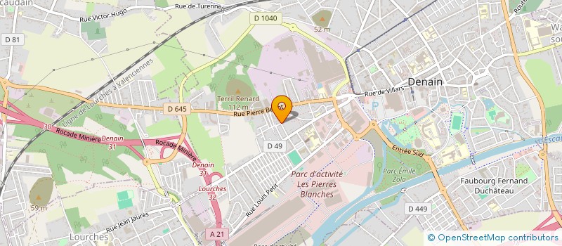 localisation de l'entreprise MADAME AI HUA YU à DENAIN