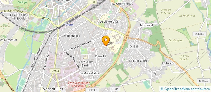 localisation de l'entreprise MADAME AICHA AKHRIF  DREUX