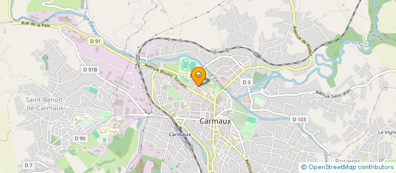 localisation de l'entreprise MADAME AICHA AMEZOUAR  CARMAUX