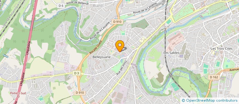 localisation de l'entreprise MADAME AICHA BELAOUNI à POITIERS