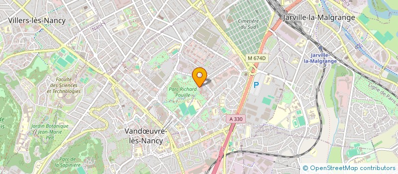 localisation de l'entreprise MADAME AICHA BELGADIR  VANDUVRE-LES-NANCY