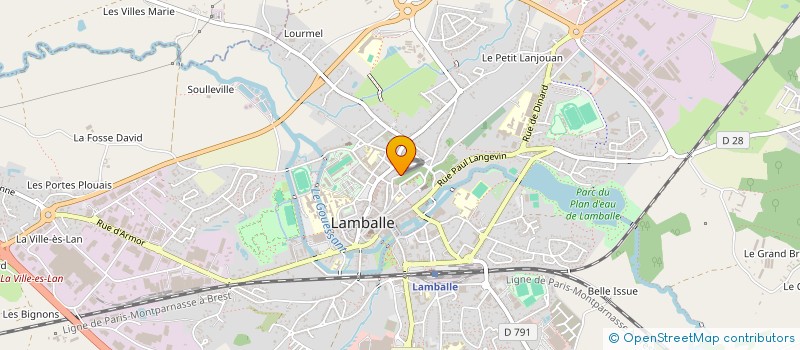 localisation de l'entreprise MADAME AICHA BENBOUALI  LAMBALLE-ARMOR