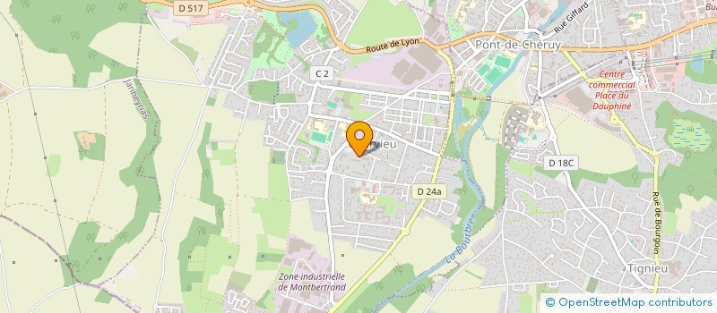 localisation de l'entreprise MADAME AICHA BENHAMOU  CHARVIEU-CHAVAGNEUX