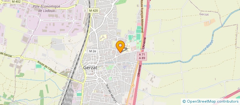 localisation de l'entreprise MADAME AICHA BENTEBBICHE  GERZAT