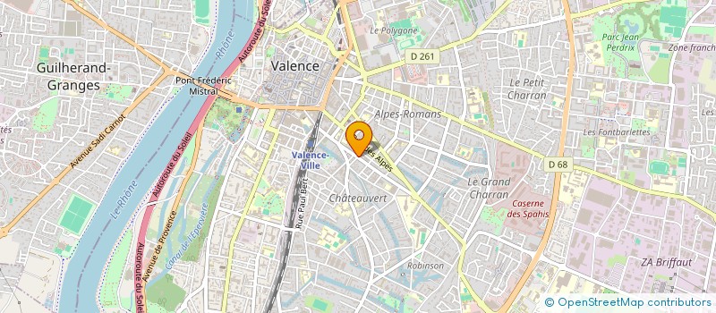 localisation de l'entreprise MADAME AICHA BOUABDA à VALENCE