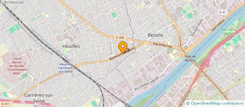 localisation de l'entreprise MADAME AICHA CAMARA  HOUILLES