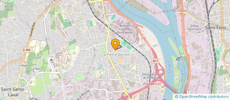 localisation de l'entreprise MADAME AICHA CHAKLI  OULLINS-PIERRE-BENITE