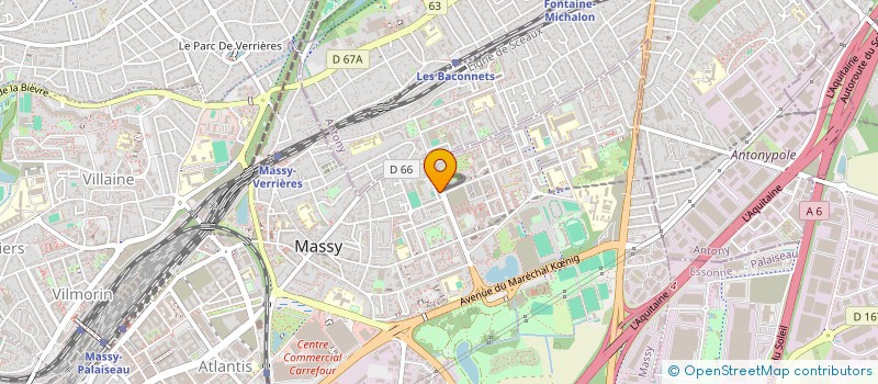 localisation de l'entreprise MADAME AICHA CHERIF à MASSY