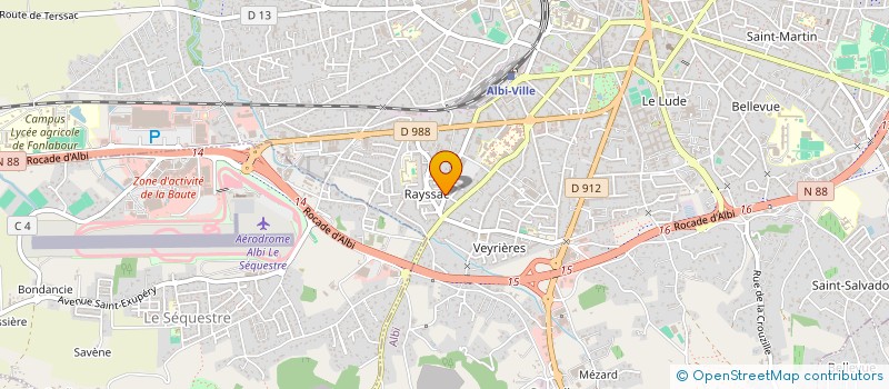 localisation de l'entreprise MADAME AICHA CHERIF  ALBI