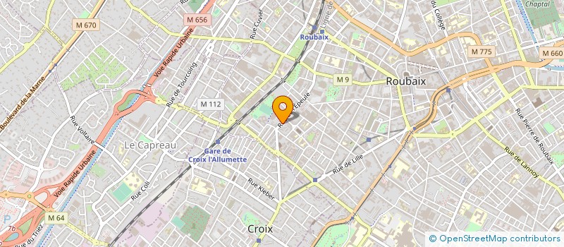 localisation de l'entreprise MADAME AICHA DEBARA  ROUBAIX