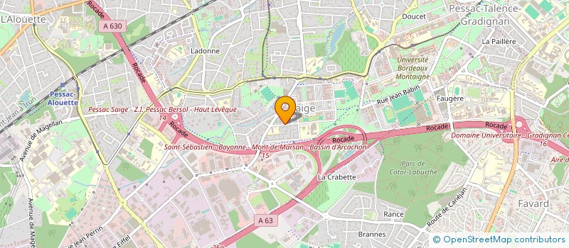 localisation de l'entreprise MADAME AICHA EL MAHOUTI à PESSAC