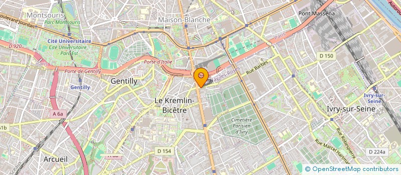 localisation de l'entreprise MADAME AICHA EL MAZIRI  LE KREMLIN-BICETRE