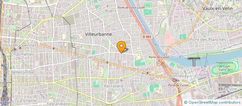 localisation de l'entreprise MADAME AICHA ELGHARBI  VILLEURBANNE