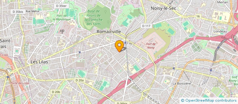 localisation de l'entreprise MADAME AICHA GHAZOUANI à ROMAINVILLE