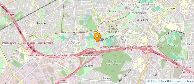 localisation de l'entreprise MADAME AICHA GOULAMHOUSSEN SATSOU  PESSAC