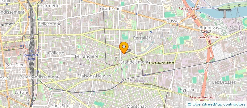 localisation de l'entreprise MADAME AICHA GOUTEL  VILLEURBANNE