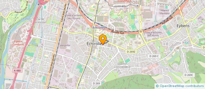 localisation de l'entreprise MADAME AICHA GUERRA  ECHIROLLES