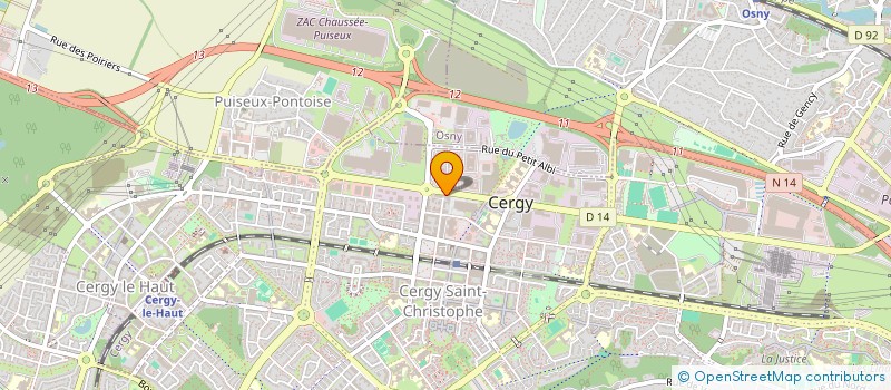 localisation de l'entreprise MADAME AICHA HAMADA  CERGY