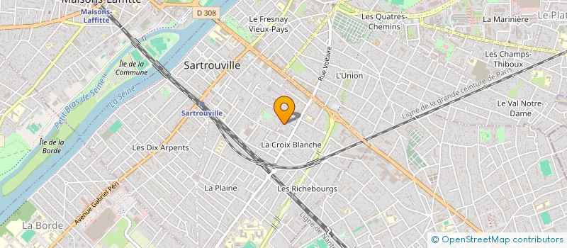 localisation de l'entreprise MADAME AICHA KACHOUR à SARTROUVILLE