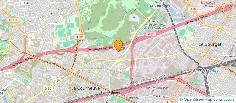 localisation de l'entreprise MADAME AICHA KERACHENI à LA COURNEUVE
