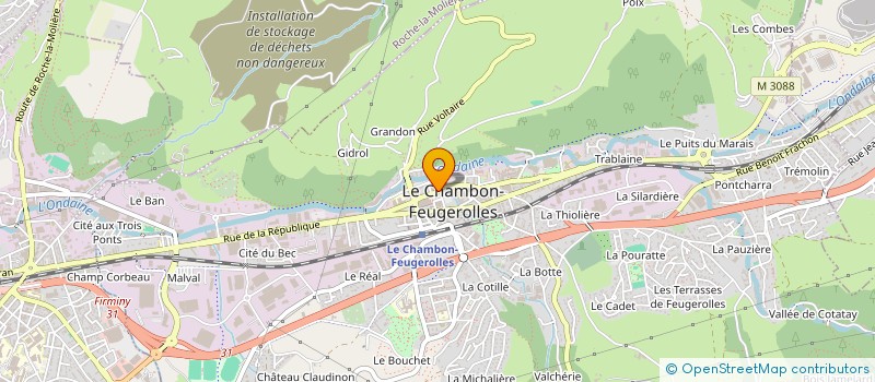 localisation de l'entreprise MADAME AICHA LAIDOUNI à LE CHAMBON-FEUGEROLLES