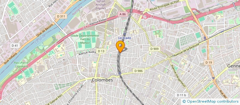 localisation de l'entreprise MADAME AICHA MAZARI à COLOMBES