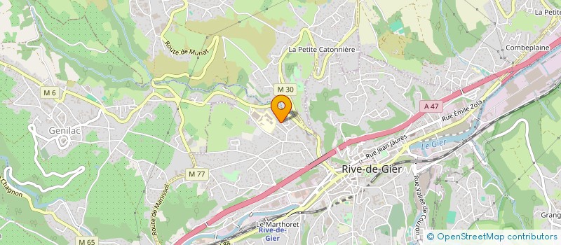 localisation de l'entreprise MADAME AICHA MENDAS  RIVE-DE-GIER