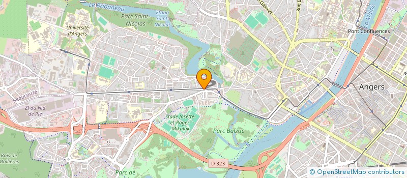 localisation de l'entreprise MADAME AICHA MINKHAR à ANGERS