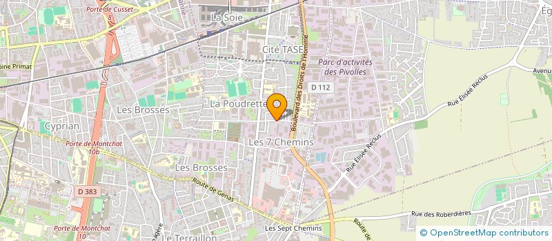 localisation de l'entreprise MADAME AICHA OMANE  VAULX-EN-VELIN