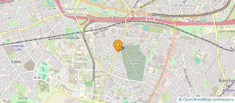 localisation de l'entreprise MADAME AICHA RHERBI à LILLE