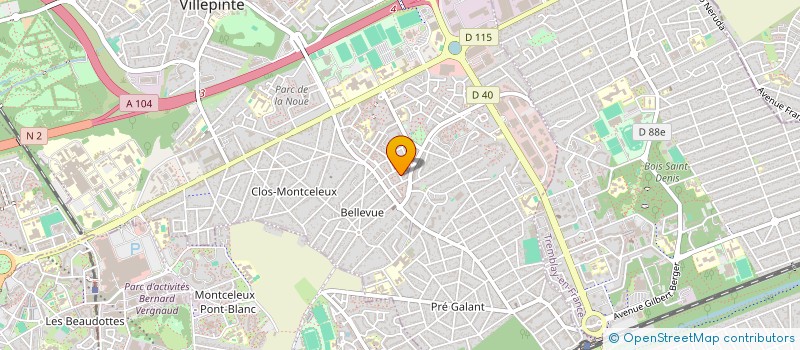 localisation de l'entreprise MADAME AICHA SACKO à VILLEPINTE