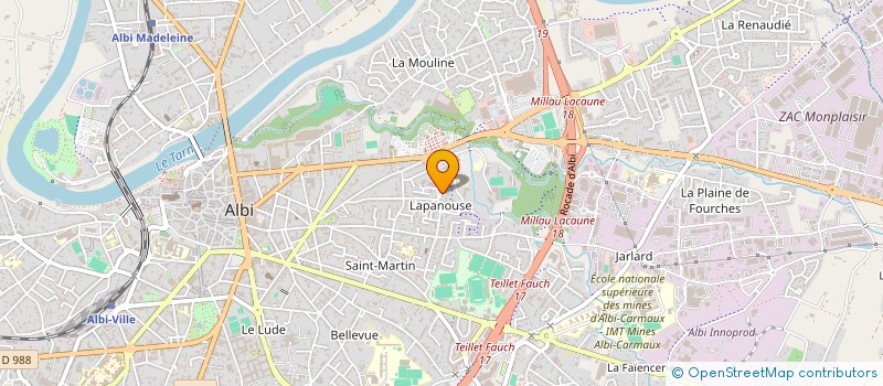 localisation de l'entreprise MADAME AICHA SADAOUI à ALBI