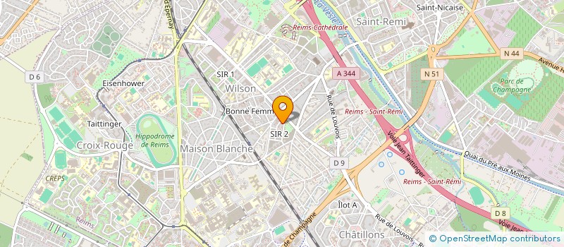 localisation de l'entreprise MADAME AICHA SAHARI  REIMS