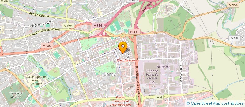 localisation de l'entreprise MADAME AICHA SAYOURI  METZ