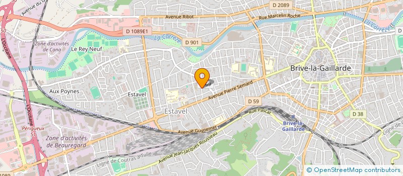 localisation de l'entreprise MADAME AICHA VANESSA BEN THAMI  BRIVE-LA-GAILLARDE