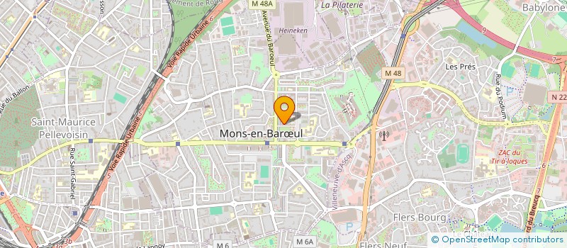 localisation de l'entreprise MADAME AICHA YEKKEN  MONS-EN-BARUL