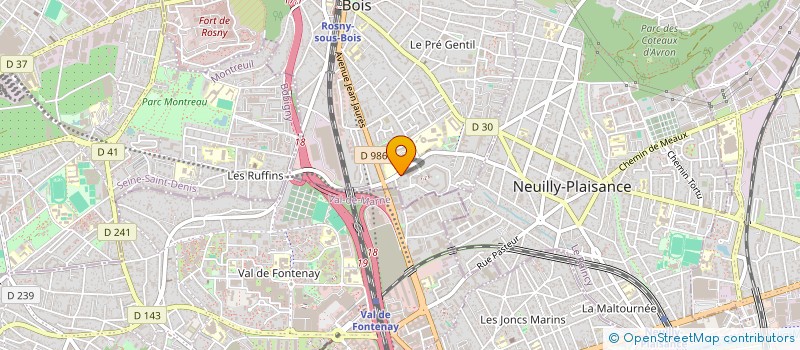 localisation de l'entreprise MADAME AICHA ZERROUKI à ROSNY-SOUS-BOIS