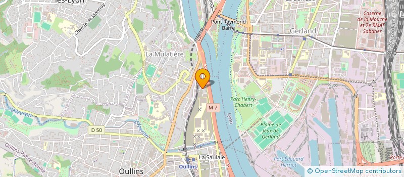 localisation de l'entreprise MADAME AICHAT BAMATGUEREIEVA  LA MULATIERE