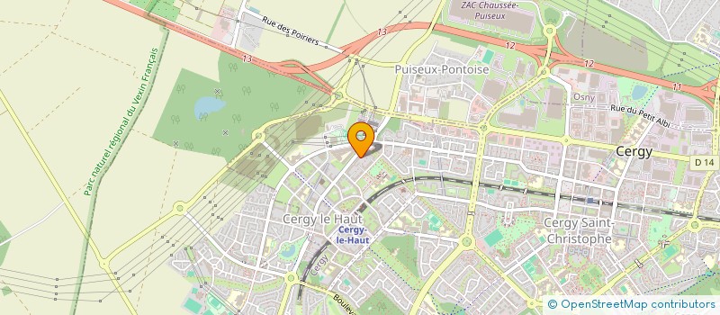 localisation de l'entreprise MADAME AICHATA CAMARA  CERGY