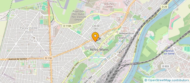 localisation de l'entreprise MADAME AICHATOU FALL  ATHIS-MONS