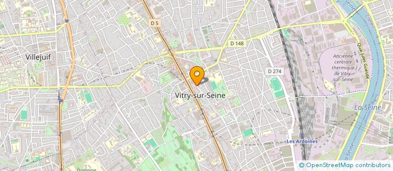 localisation de l'entreprise MADAME AICHETOU DIOUWARA  VITRY-SUR-SEINE