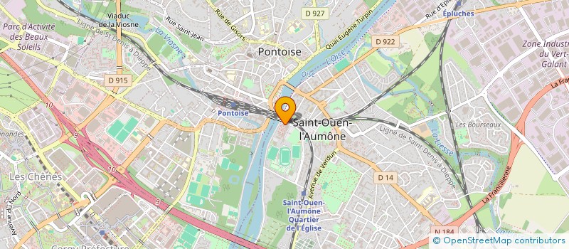 localisation de l'entreprise MADAME AIDA AMRABT  SAINT-OUEN-L'AUMONE