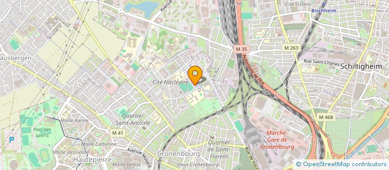 localisation de l'entreprise MADAME AIDA AZIZIAN  STRASBOURG