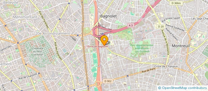 localisation de l'entreprise MADAME AIDA BACCAR à PARIS