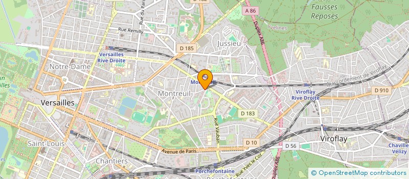 localisation de l'entreprise MADAME AIDA BARDOU à VERSAILLES