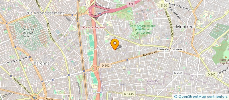 localisation de l'entreprise MADAME AIDA BEDRAN  BAGNOLET