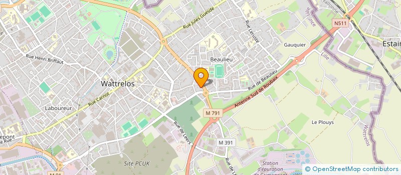 localisation de l'entreprise MADAME AIDA BELKACEMI  WATTRELOS