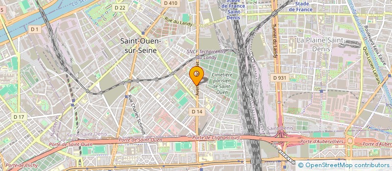 localisation de l'entreprise MADAME AIDA BOUDRAA à SAINT-OUEN-SUR-SEINE