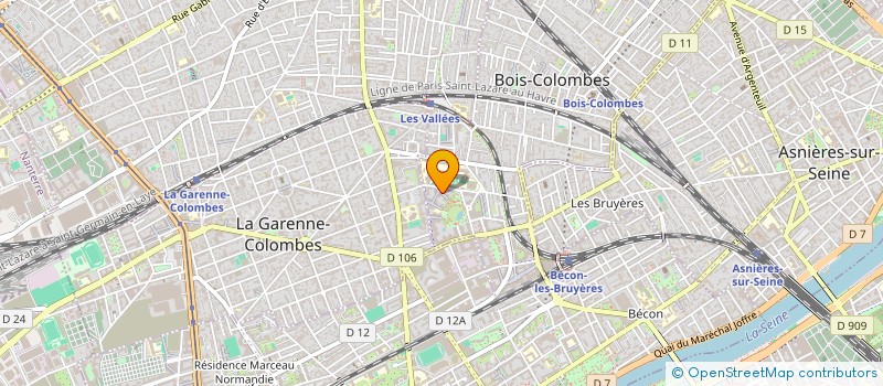 localisation de l'entreprise MADAME AIDA BOULHAROUF à BOIS-COLOMBES