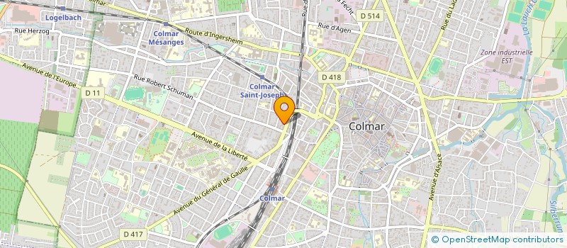 localisation de l'entreprise MADAME AIDA BULLAH  COLMAR